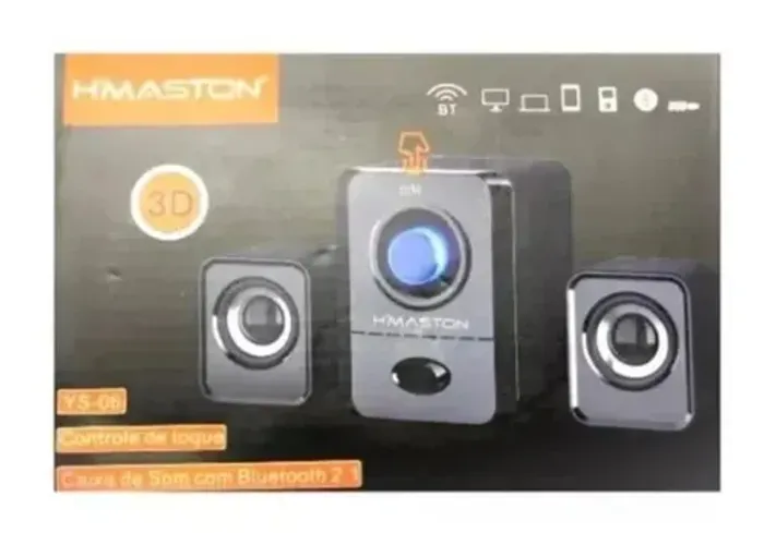 Caixa Pra Pc Tv P2 10w Com Bluetooth 2.1 Ys-06 H´maston