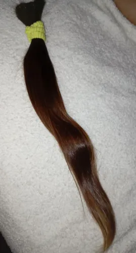 Cabelo Humano Natural Virgem Liso 42 cm - Bem Cuidado