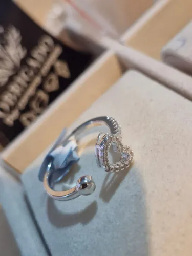 Anéis cravejados em prata legítimas 925 com zircônia feminino