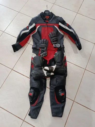 Kit macacão texx completo novo 2 peças 