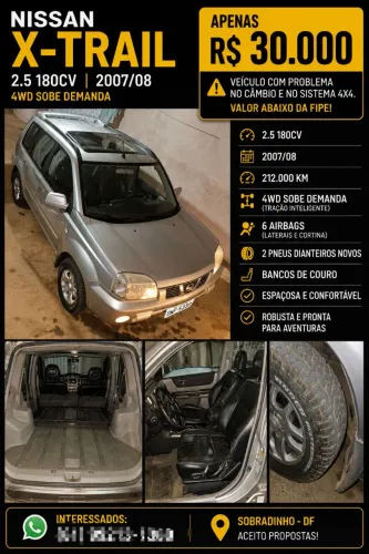 Nissan X-Trail GX 2.5 16V 180cv 5P 2008