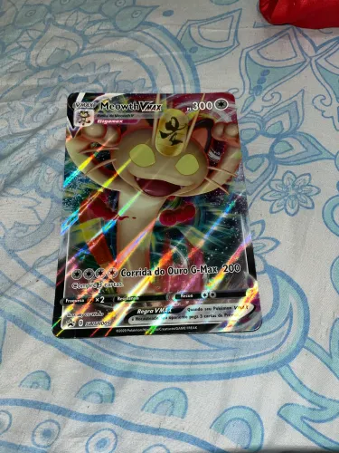 Carta do Meowth Vmax gigante original