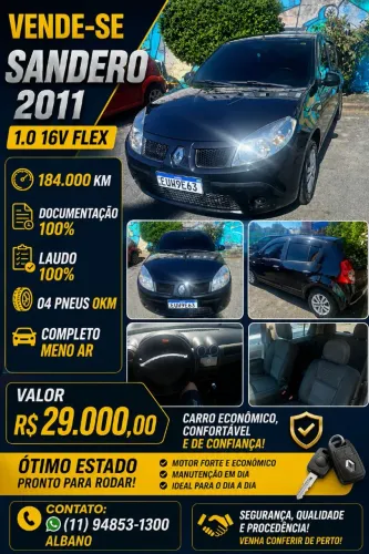 Renault Sandero Expression Hi-flex 1.0 16V 5P 2011
