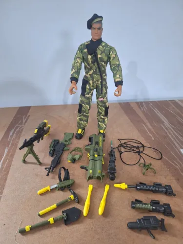Boneco Lanard The Ultra Corps! Soldado 1999 Alt. 30cm + Acessorios
