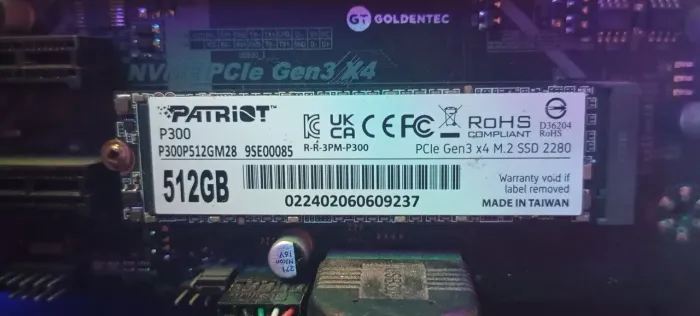 SSD Nvme m.2 512 GB PATRIOT