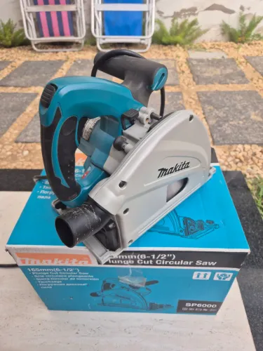 Serra circular SP6000 pouco usada hobbista com todos acessórios