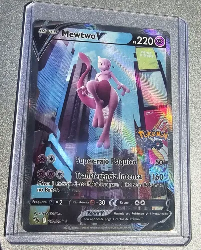 Carta Pokemon Mewtwo-V (072/078) (Pokémon Go) Português