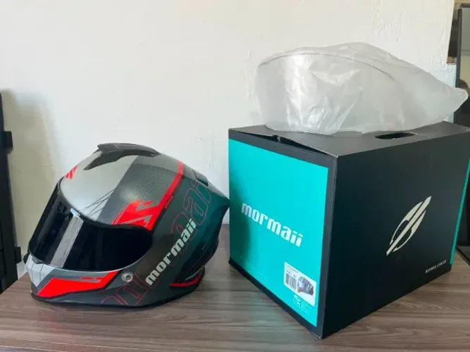 Capacete Mormaii M1 Neon Vermelho 58
