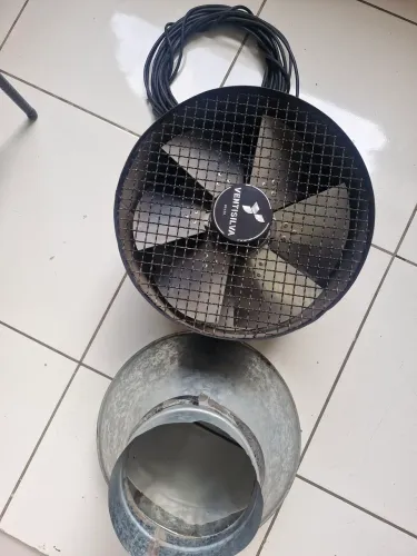 Exaustor Axial Ventisilva Modelo E40M4 e motor monofásico bivolt +coifa e 15metros de cabo