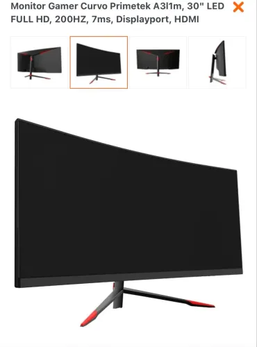 PC GAMER + MONITOR 30 curvo