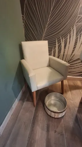 Poltrona Decorativa Nina Bege | 1 Unidade(Excelente Estado)