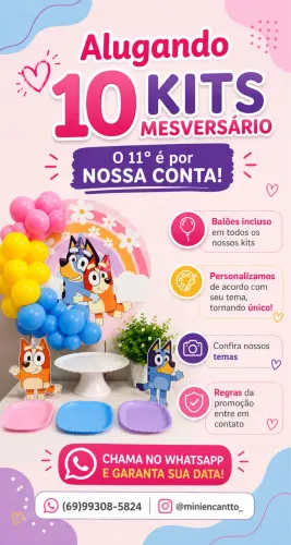 Mini festa na mesa