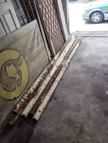 Canote de ferro pra estrutura, tipo coluna.