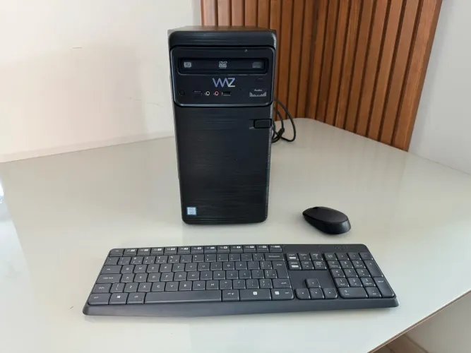 Desktop i5 8a - 16GB RAM - 500GB SSD + 1TB HD - Acompanha Teclado e Mouse Logitech