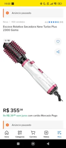 Vendo escova rotativa 