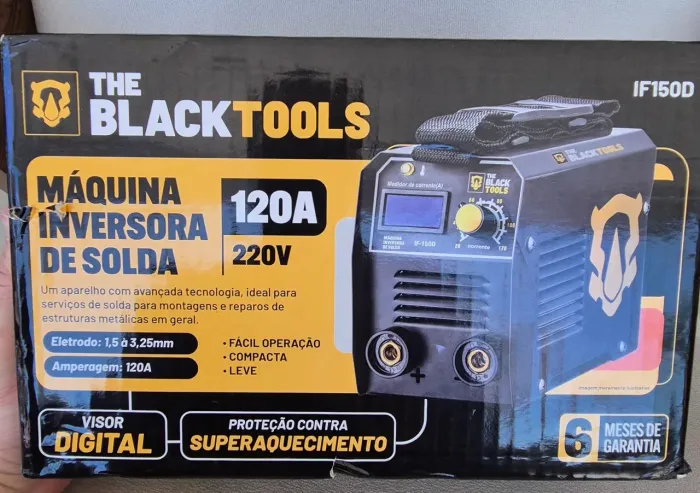 Máquina de Solda Inversora 120A 220V | Black Tools | Nova | Visor Digital