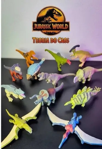 12 Dinossauros Macdonalds Coleção Jurassic Park Teoria do Caos