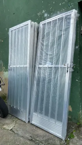 Porta Alumínio Tradicional - Porta de 80 - Porta de 70 - Porta Completa