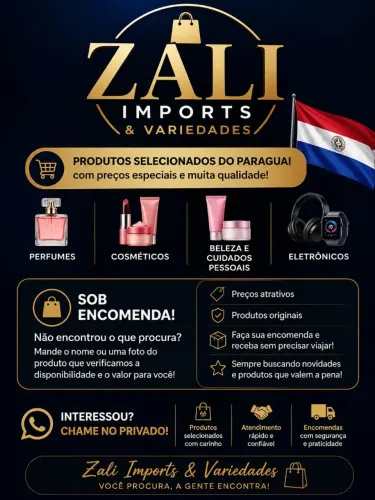 Zali Imports & Variedades - SOB ENCOMENDA 