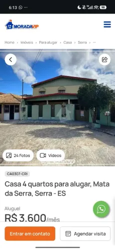 Casa em mata da serra