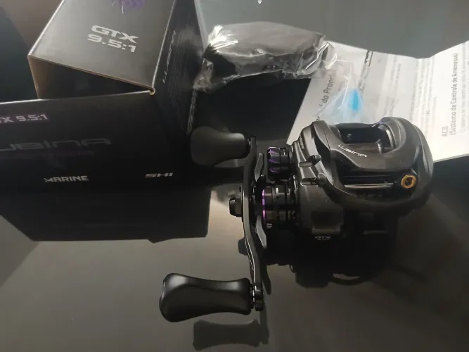 Carretilha Marine Sports lubina black widow. Produto novo sem uso com nota fiscal