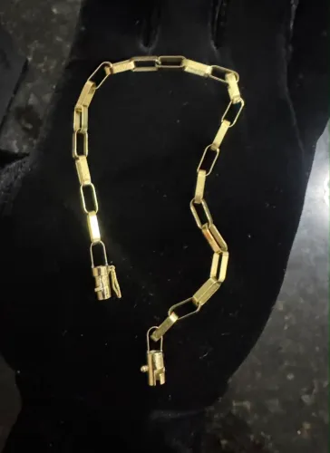 Ouro pulseira 18k
