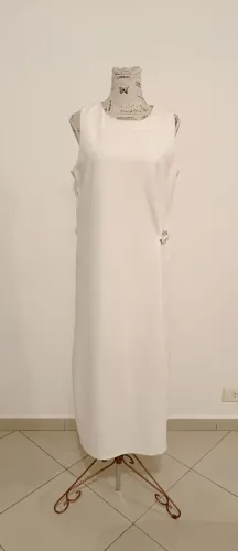 vestido midi marca gregory off white tamanho 4242