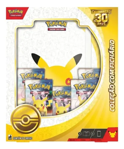 [PRÉ-VENDA] Pokémon TCG - Coleção 30 Anos com Fichário (PT-BR) - Novo / Lacrado
