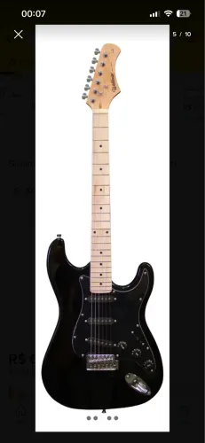 GUITARRA WADMAN SEMI NOVA COM CAPA