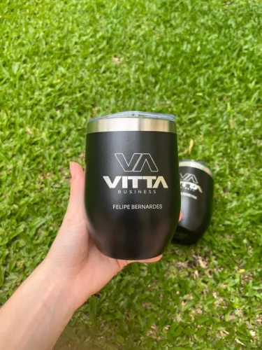 Cuia térmica - Personalizado a laser - com sua logo!!