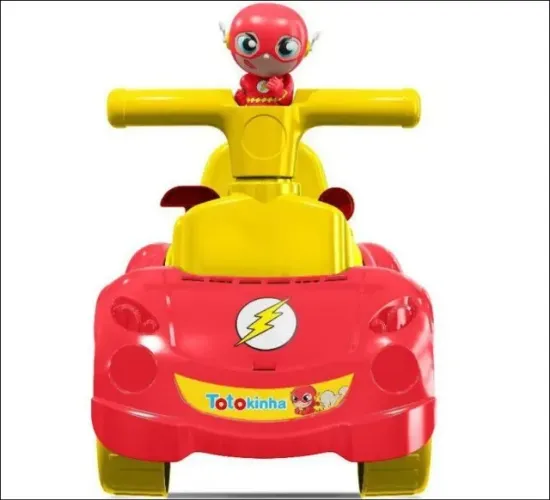 Quadriciclo Infantil Vermelho e Amarelo Cardoso - Toys Totokinha Flash - Cardoso Toys