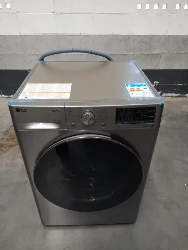 Lava e Seca LG Smart VC4 12kg Inox Look com IA AIDD - CV5012PC4 - NOVA/VITRINE