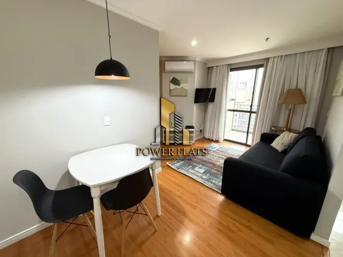 Apartamento Mobiliado para Aluguel na Vila Olímpia 2 Quartos, 52m², São Paulo