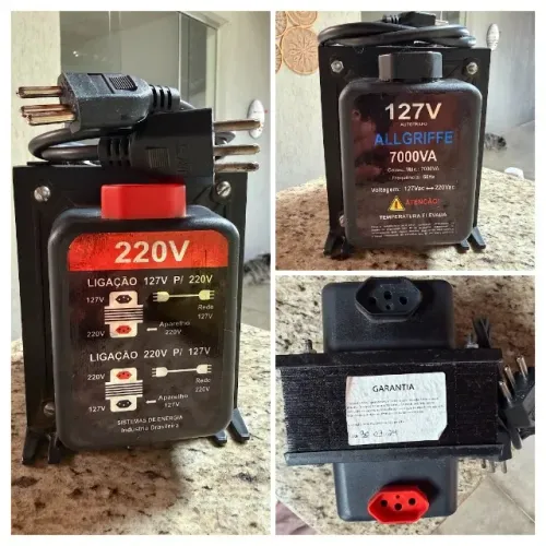 TRANSFORMADOR ALLGRIFFE 7.000 VA - 127 V / 220 V