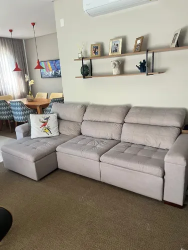 Sofá Retrátil e Reclinável 2,80m - Impecável | R$ 1.990