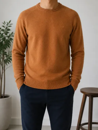 Blusa Sueter Via Veneto Masculino Laranja Tamanho M 