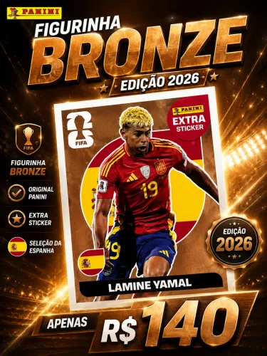 Lamine Yamal Bronze Extra Sticker Panini 2026