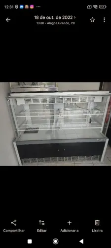 Freezer para tortas e sobremesas