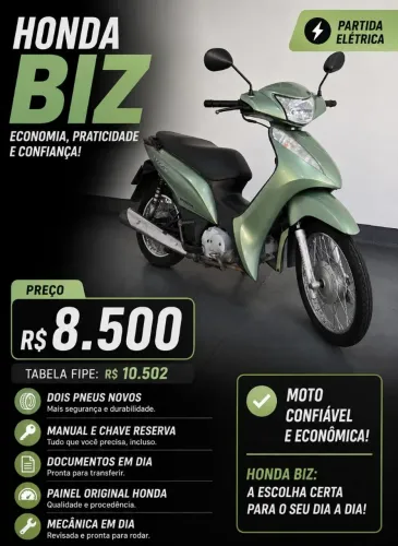 HONDA BIZ A BAIXO DA TABELA