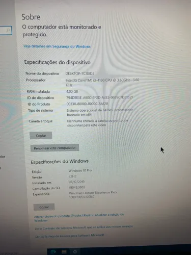 Pc i3 4º geração