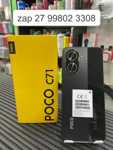 --Smartphone Celular Xiaomi Poco C71, 128GB, 4GB RAM, Câmera 50MP