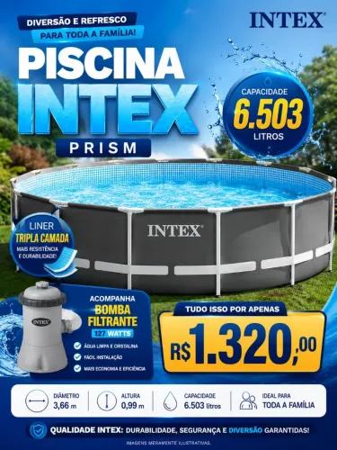 Piscina Intex prism 6503 litros