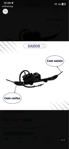 Caixa de direção elétrica peugeot 208 Nova!