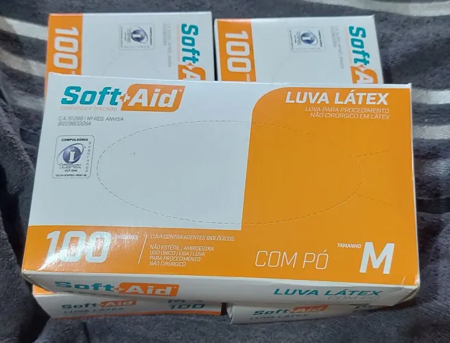 Caixa de luvas latex c/pó