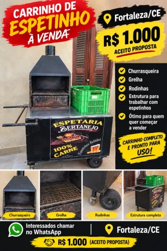 Carrinho de espetos