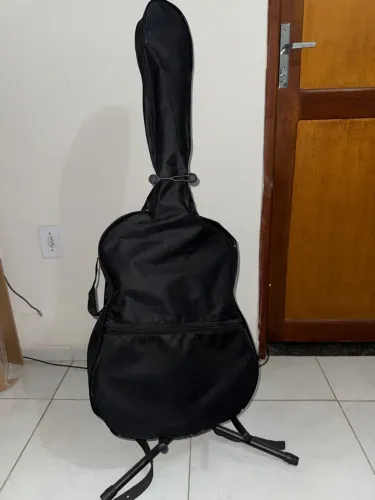 Kit Violão Acústico Giannini S14 Aço + Capa + Afinador + Suporte