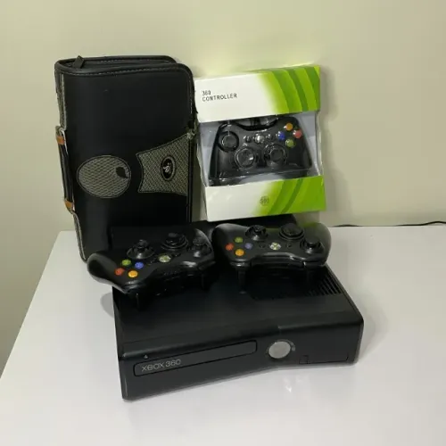 Xbox 360 Slim Desbloqueado Com Pasta de Jogos