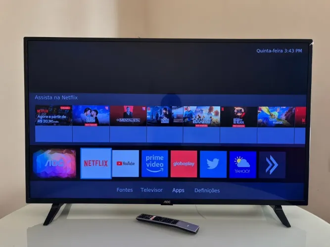 Smart tv Aoc 43 polegadas impecável