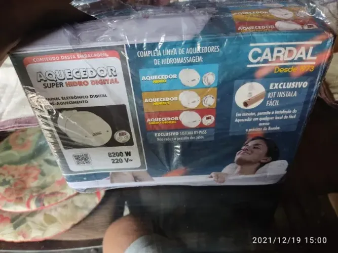 Aquecedor elétrico Cardal Super hidro 8200W para banheira