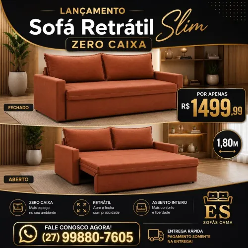 SOFÁ Retrátil boa qualidade, preço EXCLUSIVO, escolha cor!